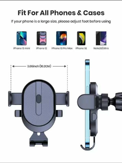 Uchwyt Samochodowy na Telefon Kratka Nawiewu 360 One Touch