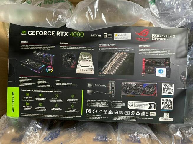 NOWA I ZAPIECZĘTOWANA ASUS GeForce RTX 4090 Rog Strix 24 GB