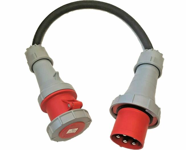 Przejściówka / adapter siłowy 400V 5P 125A --> 63A IP67