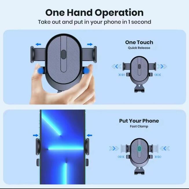 Uchwyt Samochodowy na Telefon Kratka Nawiewu 360 One Touch