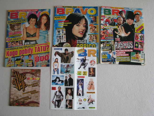 Magazyn Bravo, Bravo Girl, Popcorn z 2003 r. dodatki plakaty