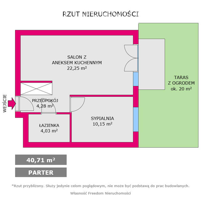 Ciche i jasne mieszkanie z ogródkiem ul. Bażantów