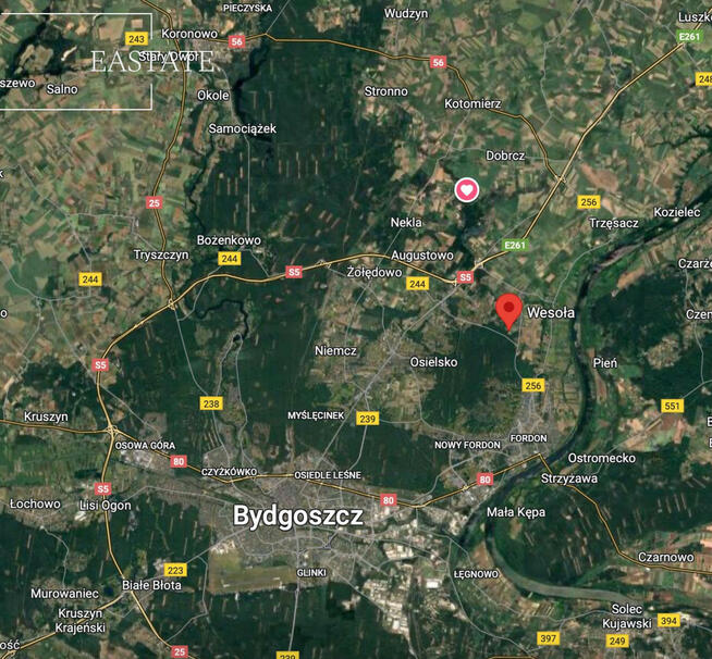 Działka budowlana Dobrcz, Leśna