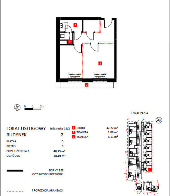 Lokal usługowy /osiedle mieszkaniowe/ pod biuro/gabinet