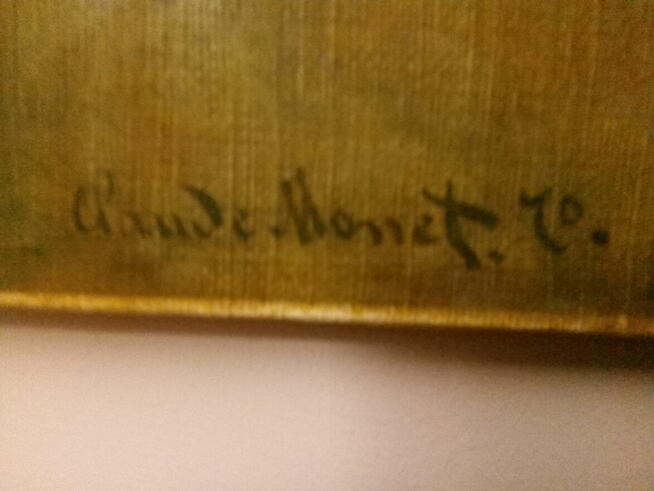 Bardzo stary obraz (kopia?) Claude Monet