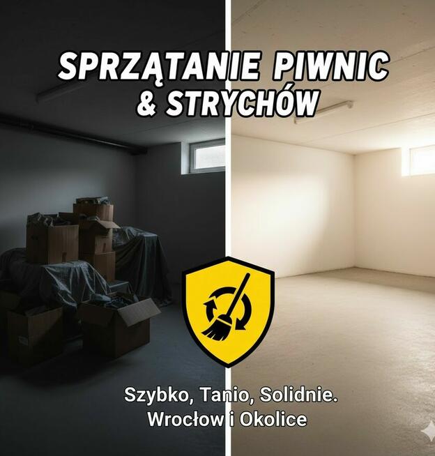 Sprzatanie piwnic i strychów