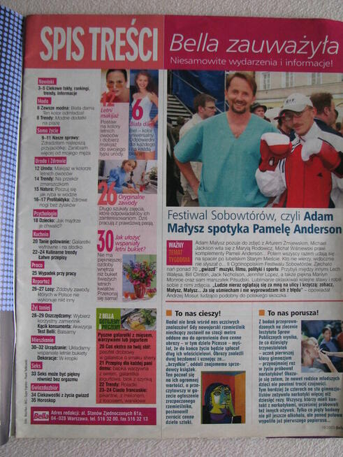 Magazyn Bella nr 18, 19 i 28 z 2003 r.