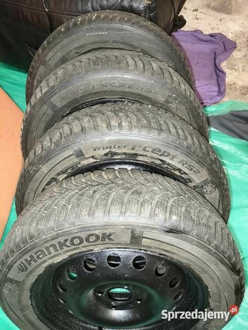 Koła Stalowe z Oponami Zimowymi Hankook Rozstaw Śrub 4x100