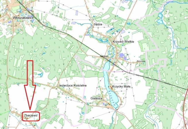 przestronna działka - 949m2 - Zbarzewo