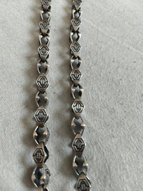 Sprzedam srebrny łańcuch Philipp plein