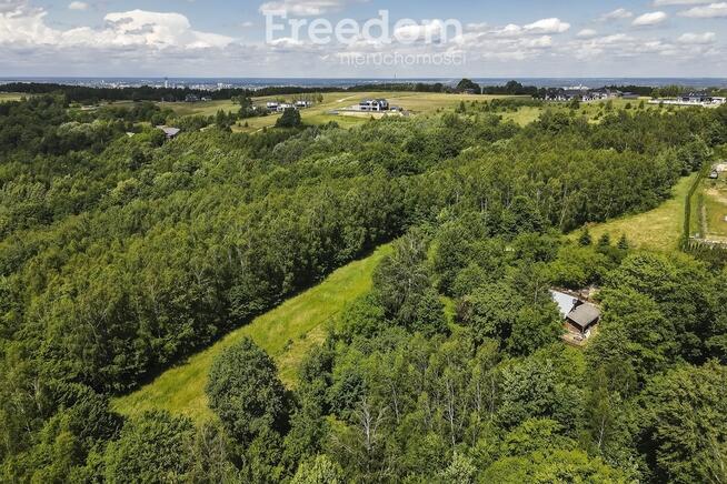 Działka 62,87 ar z zabudowaniami przy lesie