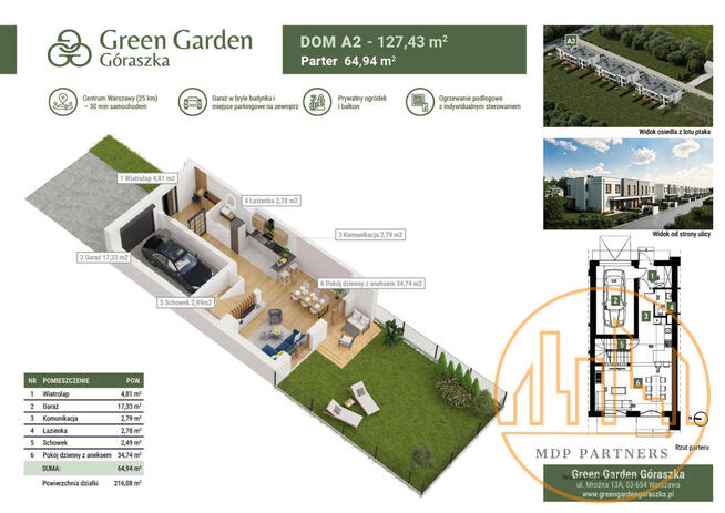 Mieszkanie Góraszka gm. Wiązowna, Kaczeńców