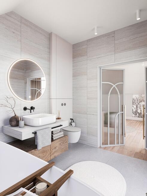 Dom na zamkniętym osiedlu w zielonym Otominie