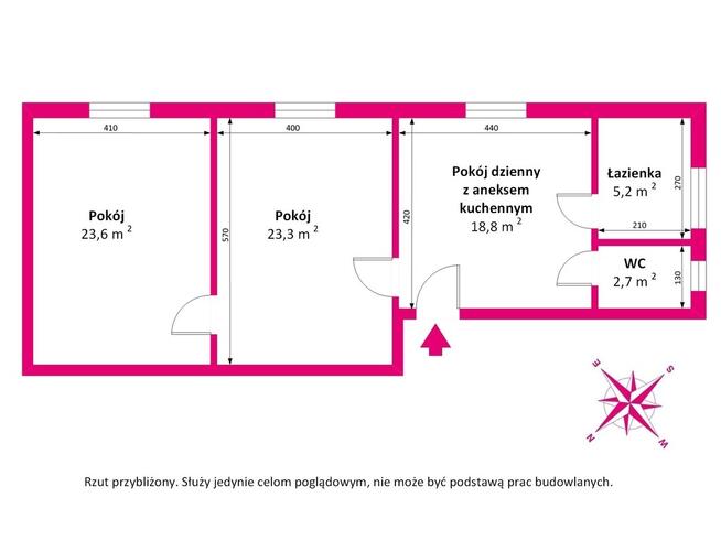 Przestrzenne i klimatyczne - 3 pokoje