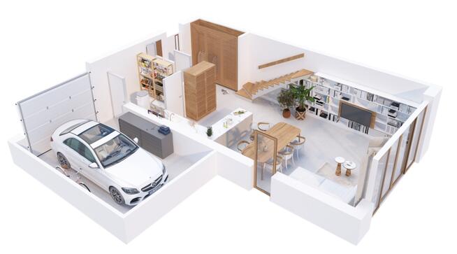 Dom TYP S 118 m2 + Poddasze - Dawidy Bankowe