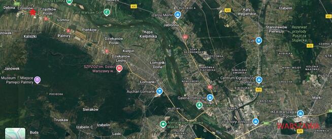 Działka przemysłowa Czosnów, Warszawska