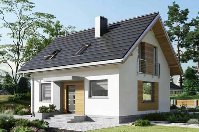 NOWY DOM WOLNOSTOJĄCY- ŁĘCZE, salon+4 pokoje, 2 łazienki,