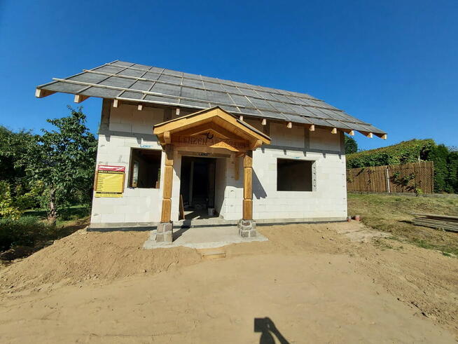 NOWY DOM WOLNOSTOJĄCY- ŁĘCZE, salon+4 pokoje, 2 łazienki,