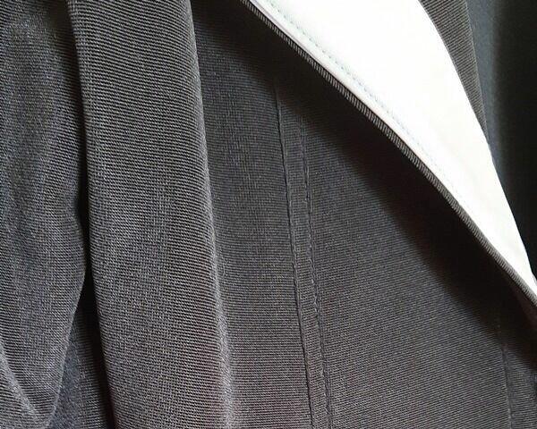 Marynarka żakiet czarny, jednostronna biała klapa, jak nowy