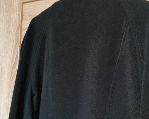 Marynarka żakiet czarny, jednostronna biała klapa, jak nowy