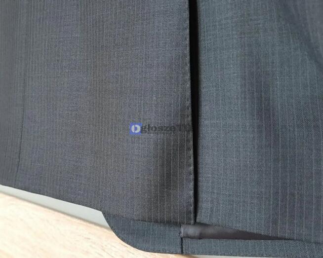 Marynarka wełna ciemnoszara na 182 cm - stan idealny