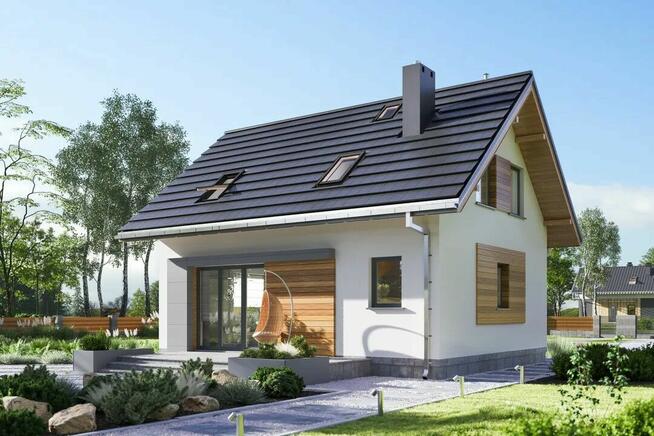 NOWY DOM WOLNOSTOJĄCY- ŁĘCZE, salon+4 pokoje, 2 łazienki,