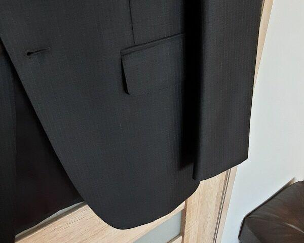 Marynarka wełna ciemnoszara na 182 cm - stan idealny