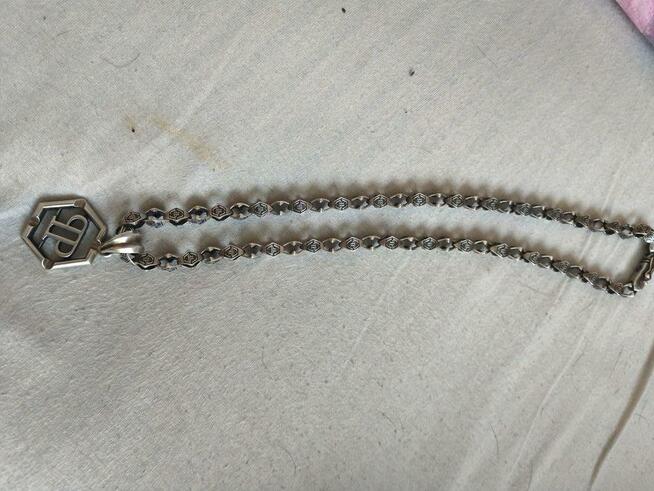 Sprzedam srebrny łańcuch Philipp plein