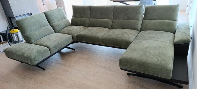 NOWOŚĆ Narożnik Armani U - wysokie nóżki, regulowane oparcia