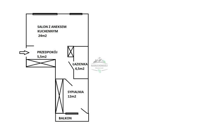 Mieszkanie Warszawa Mokotów, Wierzbno, Bukietowa