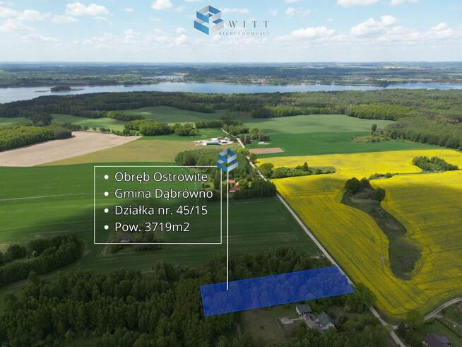 Działka budowlana Ostrowite gm. Dąbrówno