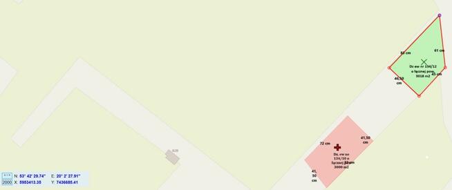 Działka budowlana Zwierzewo gm. Ostróda,