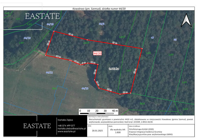 Działka budowlana Kowalewo gm. Szemud, Na Zagajnik