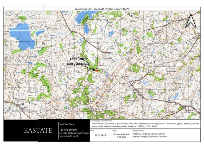 Działka budowlana Kowalewo gm. Szemud, Na Zagajnik