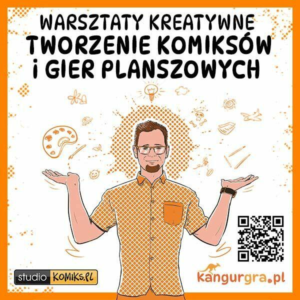 ZAJĘCIA z KOMIKSU, projektowania GIER PLANSZOWYCH dla DZIEC