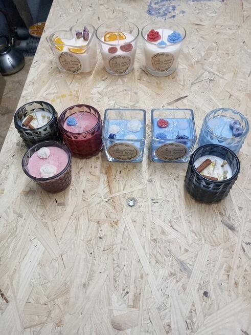 Ręcznie robione świece sojowe zapachowe -Unikatowa dekoracja