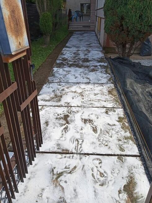 Mycie kostki brukowej granitowej-Mycie elewacji