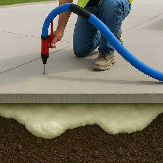 Podnoszenie posadzek stabilizacja gruntu iniekcja Wrocław ok