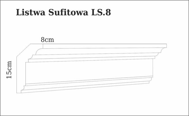 LS.8. Gzymsy sufitowe styrodur. Produkcja na wymiar w 48h