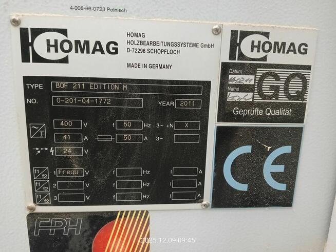 Używane CNC do obróbki drewna Homag BOF 211 EDITION M