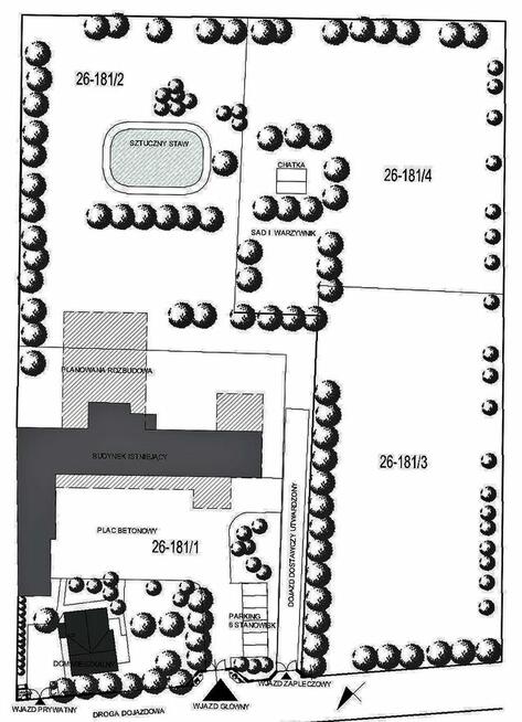 Działka 7150m2, dom 155m2,, magazyn 600m2 k/Warszawy