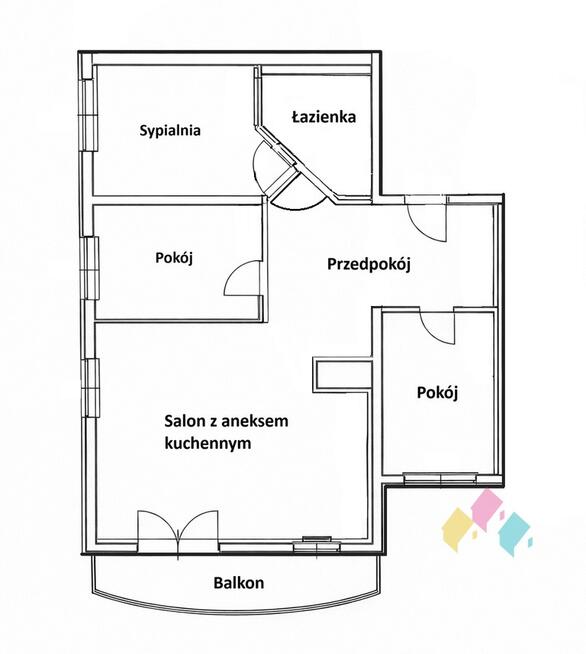 75 m2, 4 pokoje, balkon, ul. Barcza, Nagórki