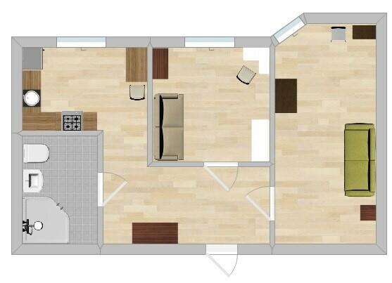 6 sierpnia 25, Polesie, 2 pokoje PET FRIENDLY