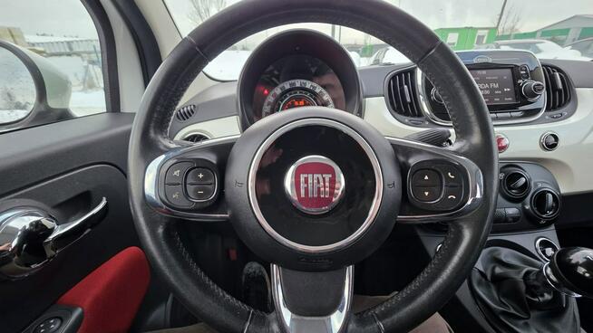 Fiat 500 ledy super stan zarejestrowany biała perła
