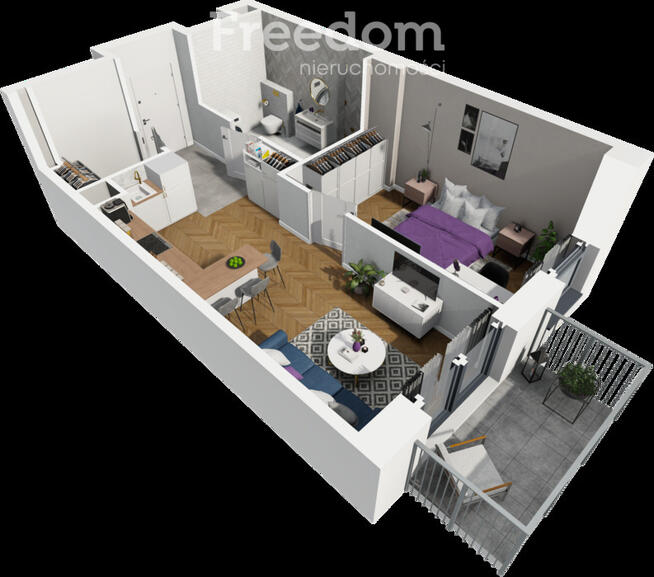 Przestronne 2 pokoje z balkonem | Ursus