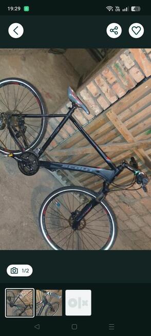 Rower Scout czarno czerwony