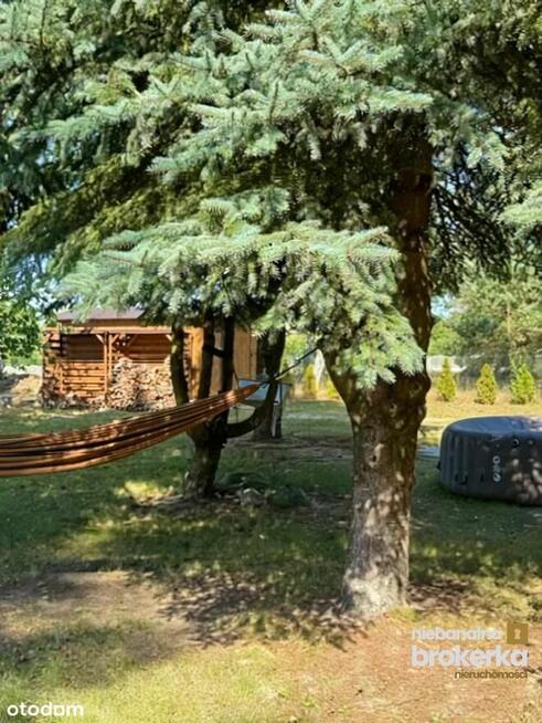 Oaza spokoju z 2 domami. Jacuzzi, tyrolka! Blisko W-wy.