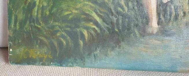 Obraz olejny ,,Piękność naturyakt nagości