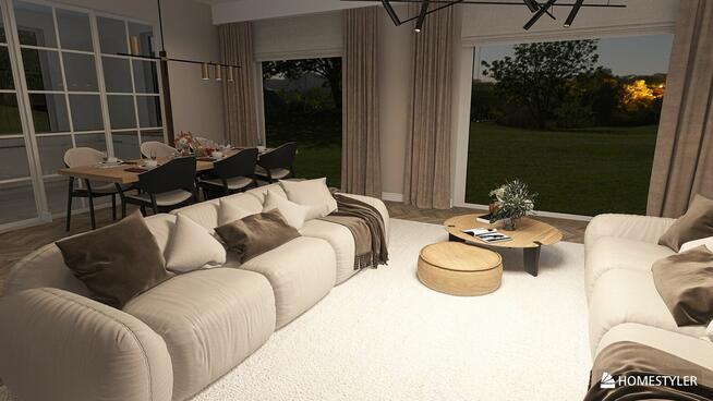 STYLOWY NOWY DOM - parterowy + poddasze do własnej aranżacji