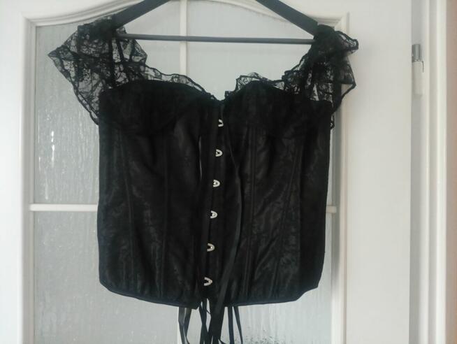Gorset z koronką plus size